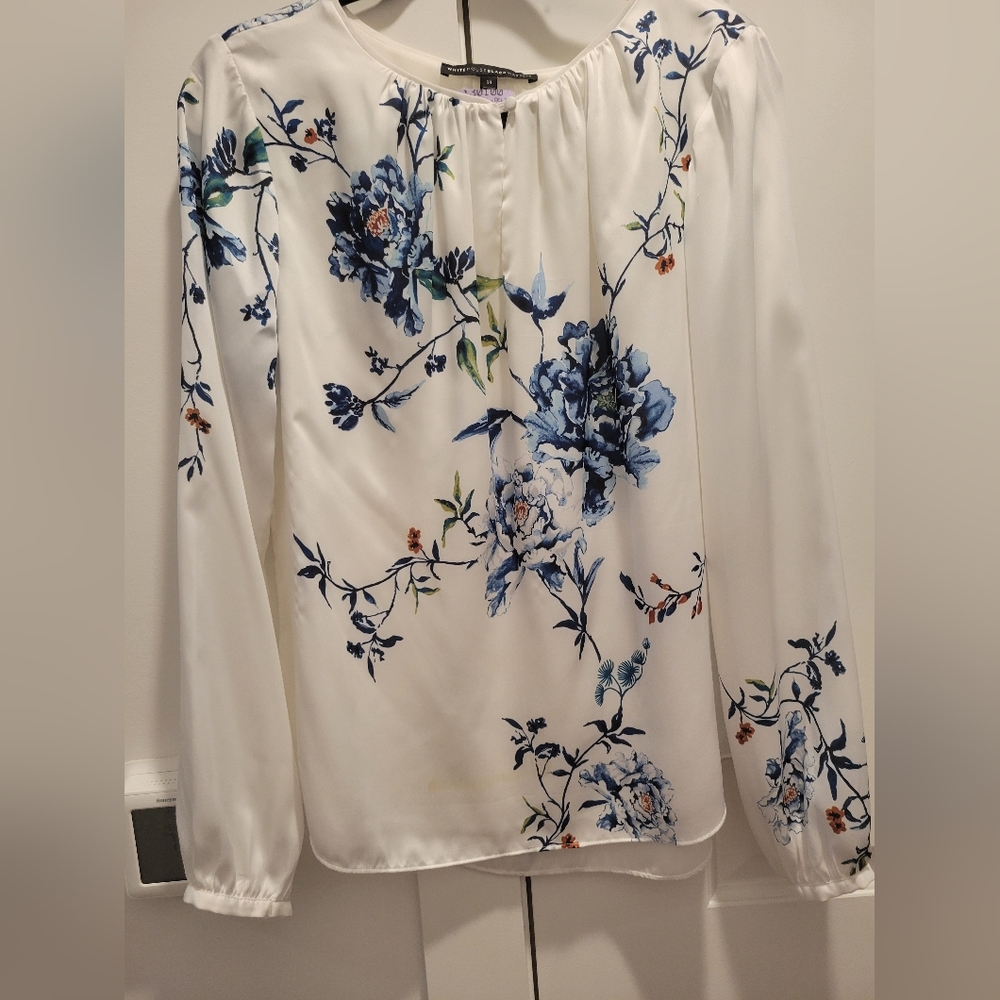WHBM printed top size 14